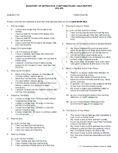 Bdi Ii Fragebogen Pdf Download